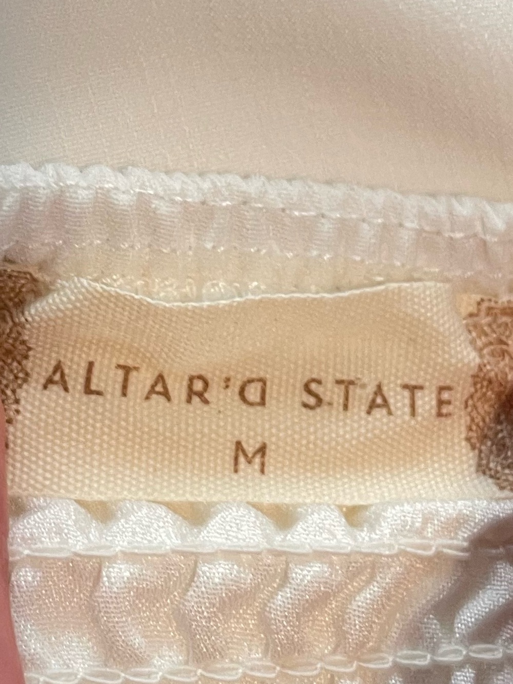 Altar’d State White Ruffled Tiered Maxi Dress size Medium - Picture 10 of 16